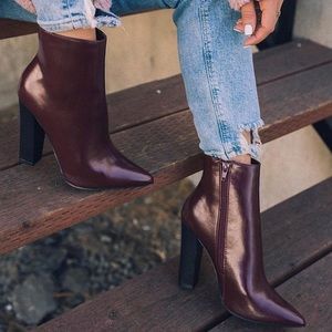 Wine colored Booties